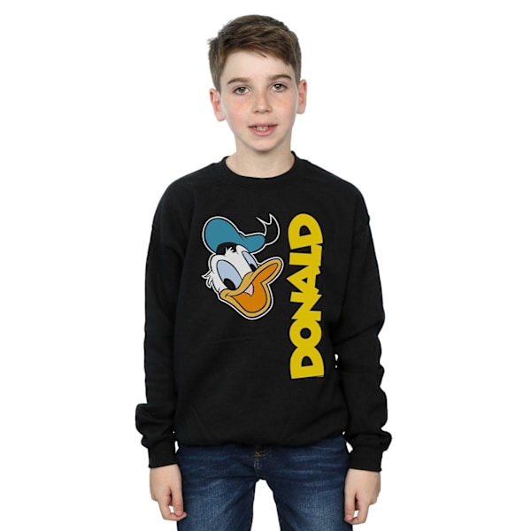 Disney Boys Donald Duck Greetings Sweatshirt 5-6 år Svart Black 5-6 Years