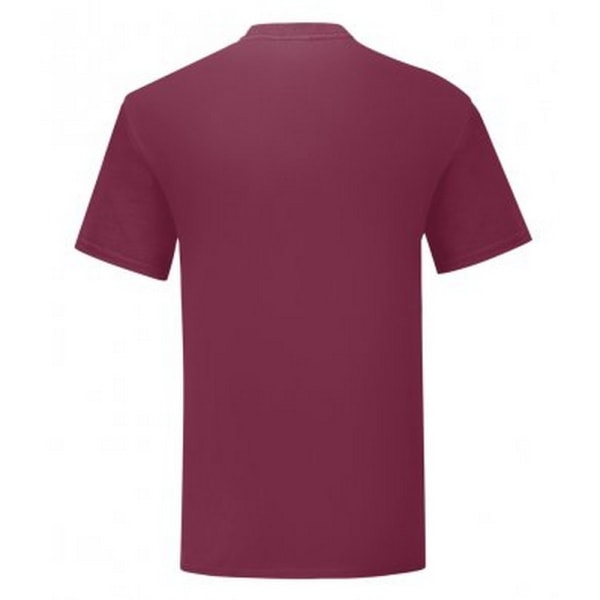 Fruit Of The Loom Iconic T-shirt för män (pack om 5) XL Burgundy Burgundy XL