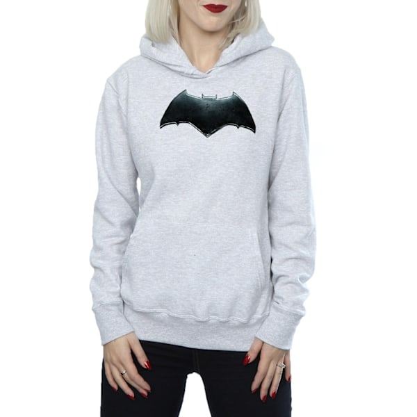 DC Comics Dam/Kvinnor Justice League Film Batman Emblem Huva Heather Grey S