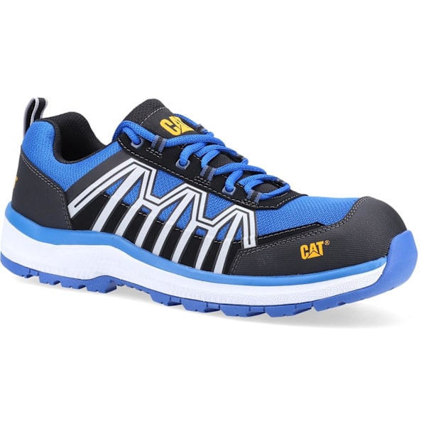 Caterpillar Herr Charge Läder Säkerhetsskor 10 UK Blå/Svart Blue/Black/White 10 UK