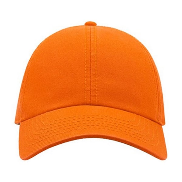 Atlantis Action 6 Panel Chino Baseball Cap One Size Orange Orange One Size
