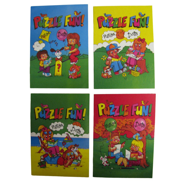 Pussel rolig aktivitetsbok (paket med 4) One Size Flerfärgad Multicoloured One Size