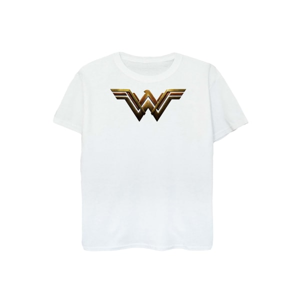 Wonder Woman Dam/Kvinnor Logotyp Bomull T-shirt XXL Vit White XXL