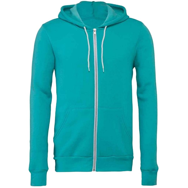 Bella + Canvas Unisex Vuxen Fleece Full Zip Hoodie XS Teal Teal XS