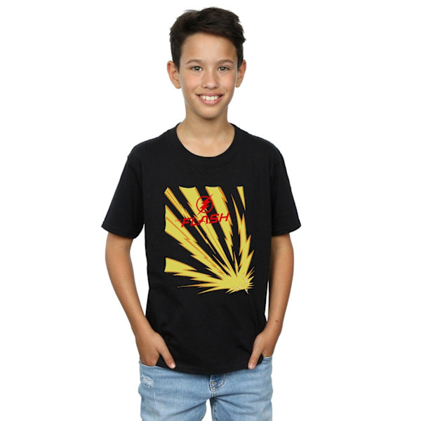 DC Comics Boys The Flash Lightning Bolts T-Shirt 7-8 år Svart Black 7-8 Years