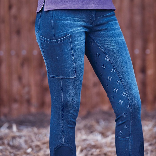 Dublin Womens/Ladies Shona Gel Full Seat Breeches 38L Light Blu Light Blue 38L