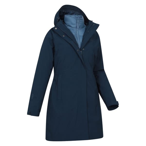 Mountain Warehouse Alaskan Lång 3-i-1 Jacka Dam 16 Dark Blue 16 UK