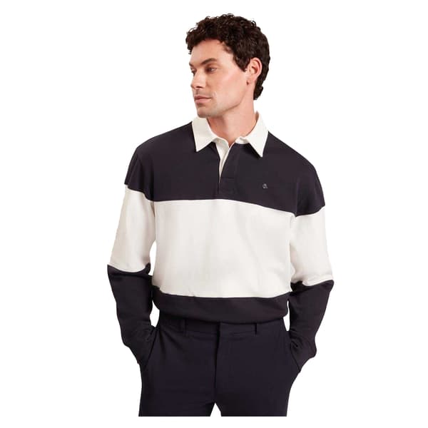 Ted Baker Pikétröja i bomullsjersey för män S Marinblå Navy S