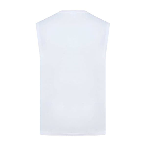Slazenger Herr Logotyp Bomull Linne Topp M Vit White M