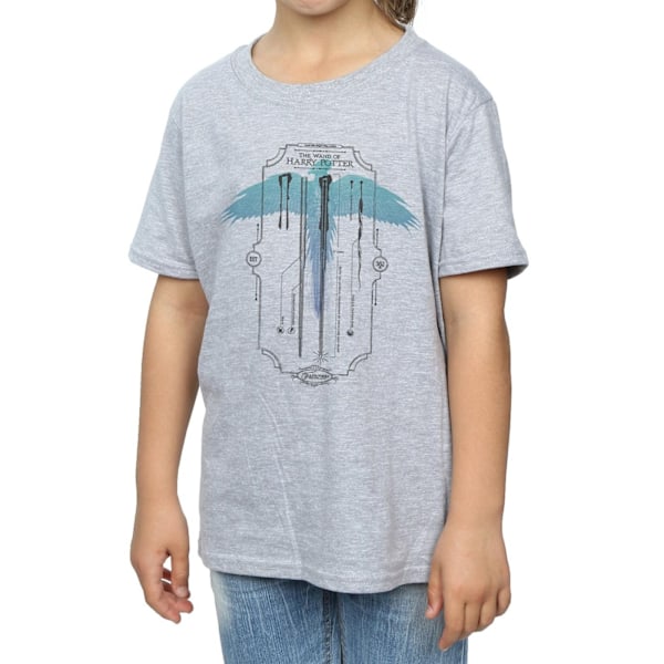 Harry Potter flickor Garrick Ollivander The Wand bomull T-shirt 5 Sports Grey 5-6 Years