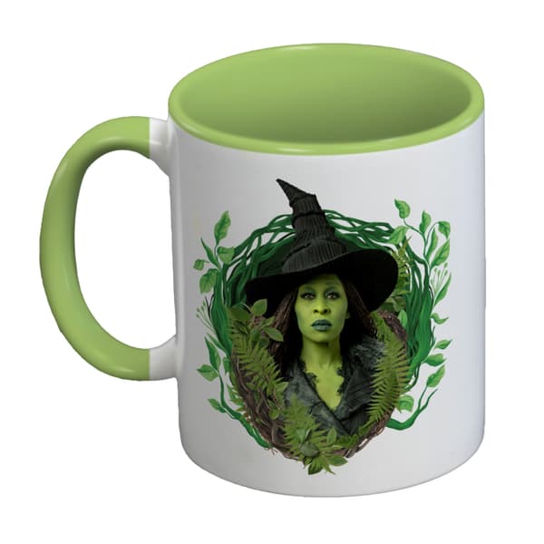 Wicked: For Good Frame Elphaba 325ml Mugg En Storlek Vit/Grön White/Green One Size