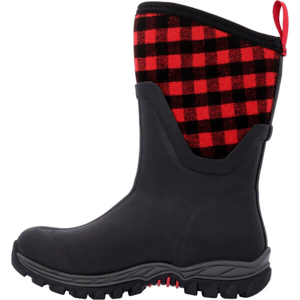 Footsure Dam/Dam Arctic Sport II Mid Cut Wellington Boots Black/Red 4 UK