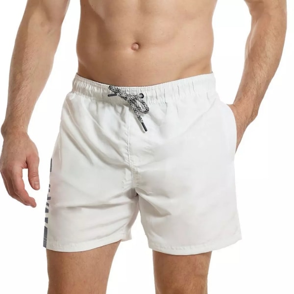 RIPT Essentials Herr Badshorts XL Vit/Marinblå White/Navy XL