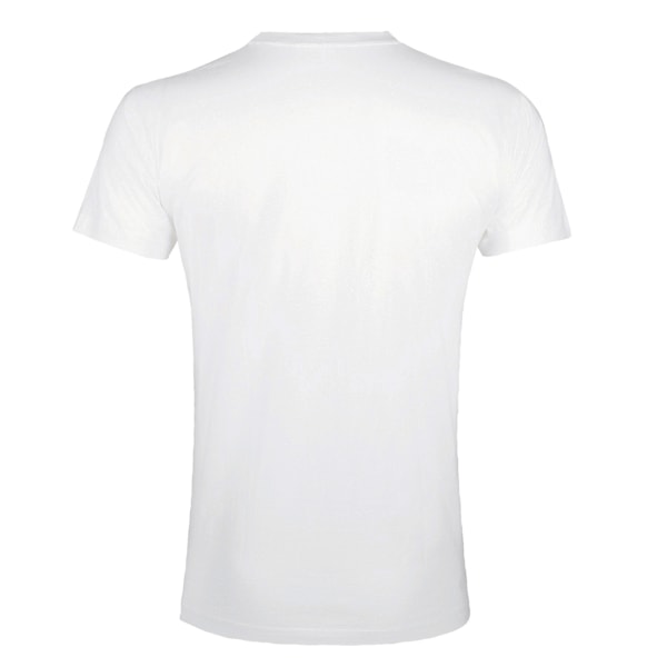 SOLS Herr Imperial Slim Fit Kortärmad T-shirt L Vit White L