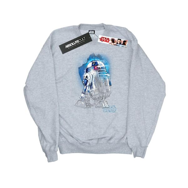 Star Wars The Last Jedi R2-D2 Borstad Sweatshirt XXL Sport för män Sports Grey XXL
