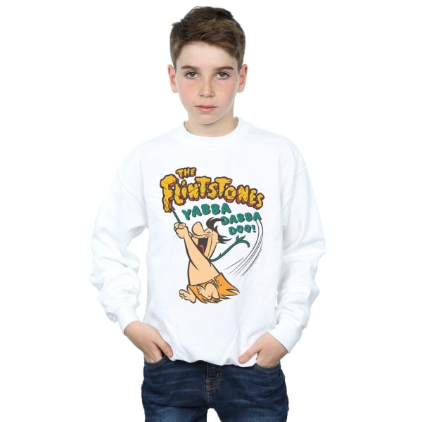 The Flintstones Boys Fred Yabba Dabba Doo Sweatshirt 3-4 år White 3-4 Years