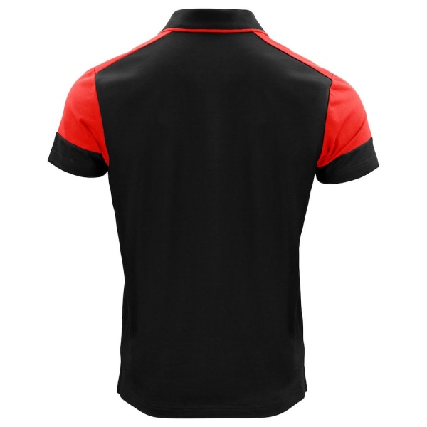 Printer Herr Prime Contrast Polo Shirt 5XL Svart/Röd Black/Red 5XL