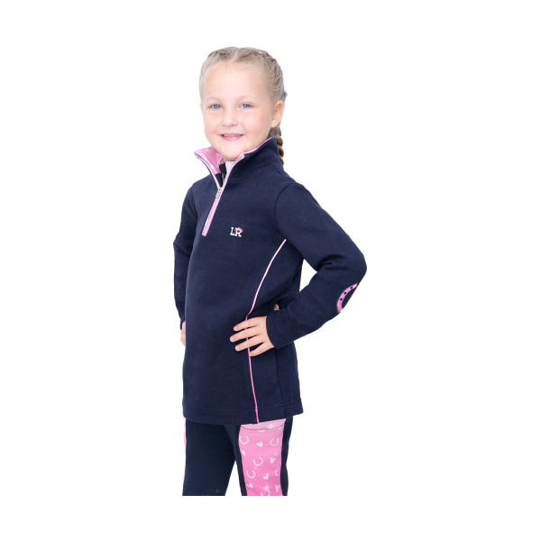 Little Rider Girls Ponny Fantasy Sweatshirt 5-6 år Marin/rosa Navy/Pink 5-6 Years