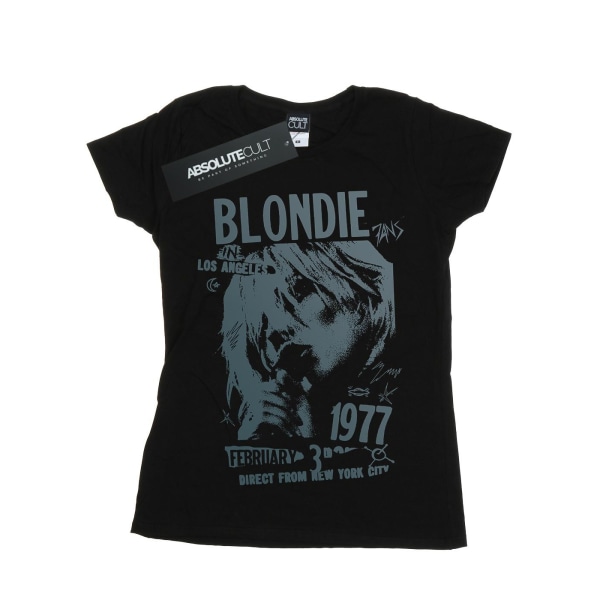 Blondie Womens/Ladies Tour 1977 Chest Cotton T-Shirt S Svart Black S