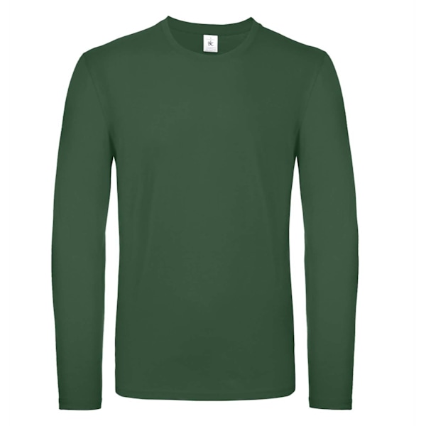 B&C Herr #E150 Långärmad T-shirt S Flaskgön Bottle Green S