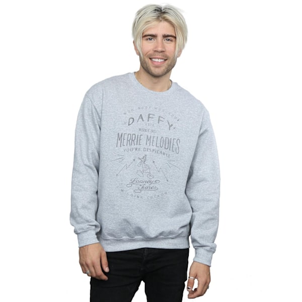 Looney Tunes Herr Daffy Duck Despicable Sweatshirt S Sports Grå Sports Grey S