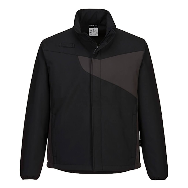 Portwest Herr PW2 Softshell Jacka L Svart/Zoom Grå Black/Zoom Grey L