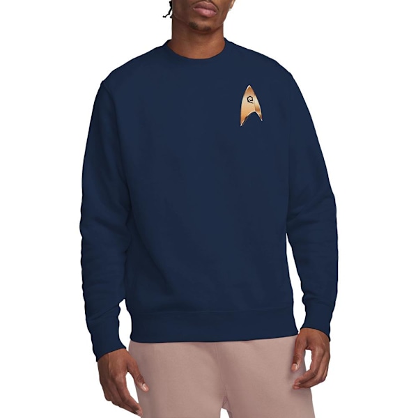 Star Trek: Discovery Unisex Vuxen Operations Badge Sweatshirt X Navy XL