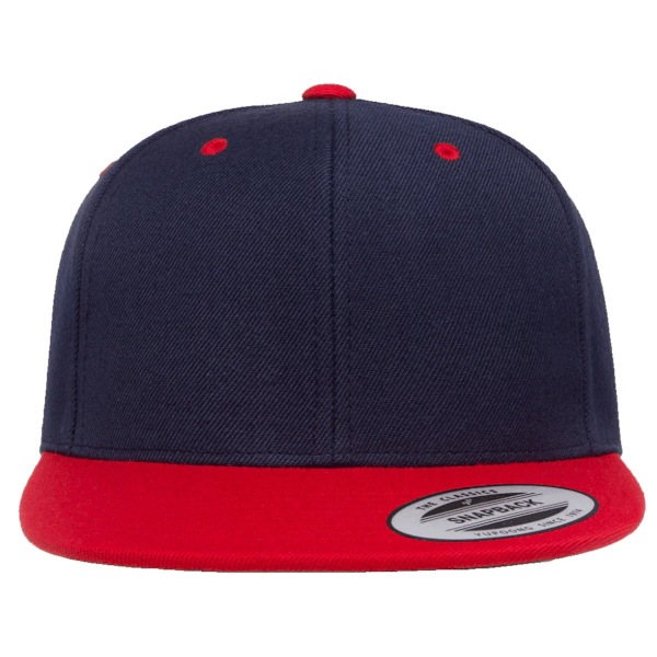 Yupoong The Classic Premium Snapback 2-Tone Cap One Size N Navy/Red One Size