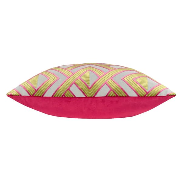 Paoletti Henley Jacquard Sammetskuddeöverdrag 50cm x 50cm Multi Multicoloured 50cm x 50cm