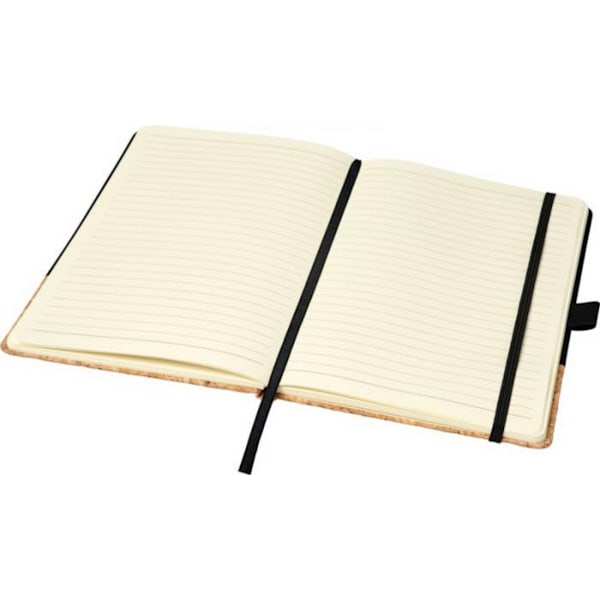JournalBooks Evora A5 Kork Thermo PU Notebook A5 Solid Svart Solid Black A5