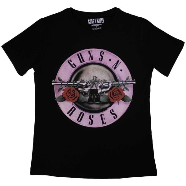 Guns N Roses Dam/Dam Klassisk Logotyp T-shirt XL Svart Black XL