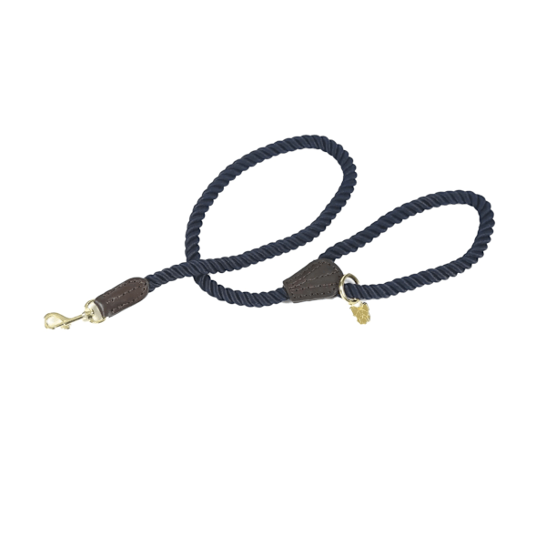 Digby & Fox Tvinnad Hundkoppel One Size Marinblå Navy One Size