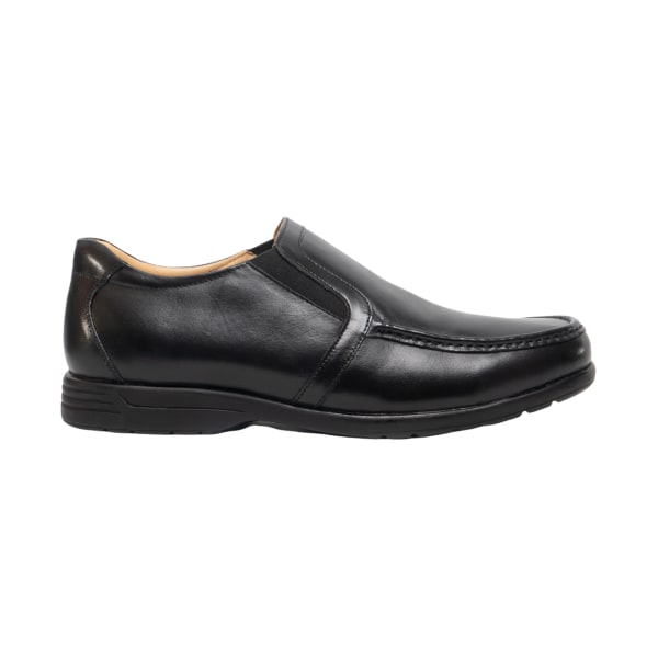 Roamers Läder för män XXX Extra Wide Twin Gusset Casual Shoe 12 Black 12 UK