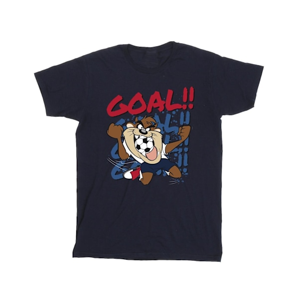 Looney Tunes Boys Taz Goal Goal Goal T-shirt 12-13 år Marinblå B Navy Blue 12-13 Years