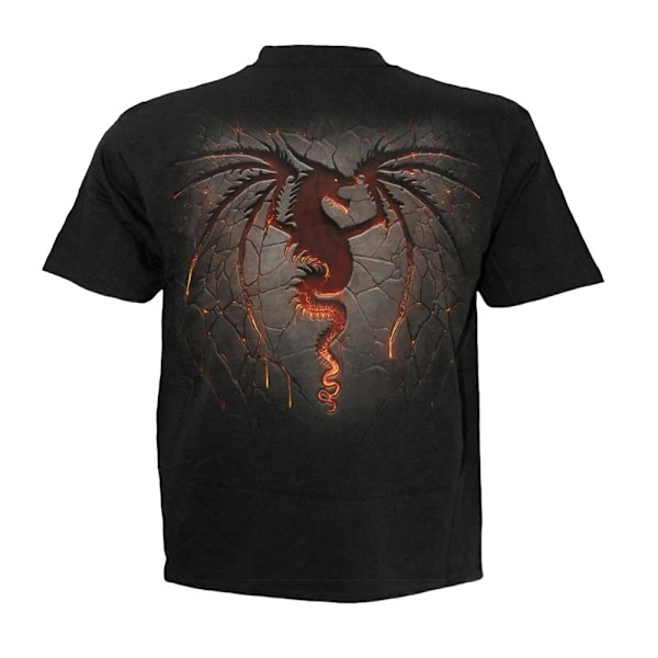 Spiral Direct Barn/Barn Dragon Furnace Kortärmad T-shirt Black 9-10 Years