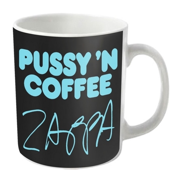 Frank Zappa Pussy N kaffemugg One Size Vit/Svart/Blå White/Black/Blue One Size
