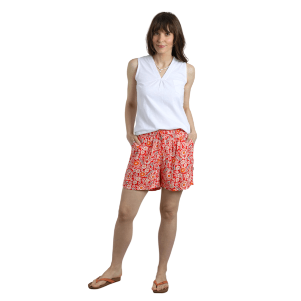 Weird Fish Dam/Flickor Sundance Tryckta Shorts 12 UK Tango Re Tango Red 12 UK