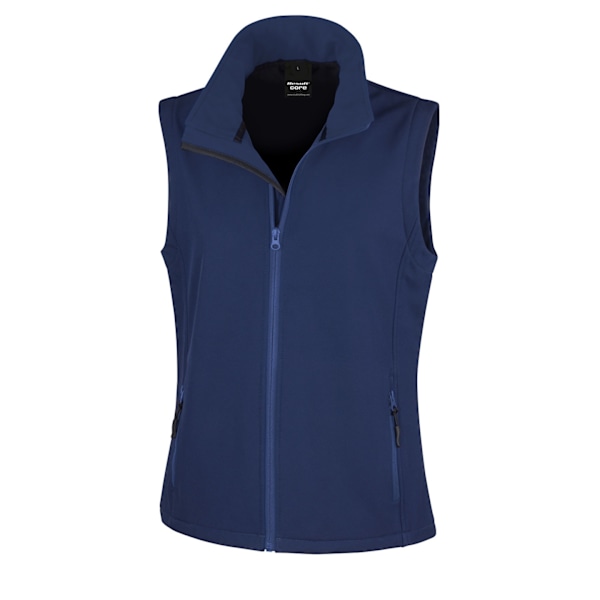 Result Core Dam/Damer Tryckbar Softshell Väst M Marinblå Navy M