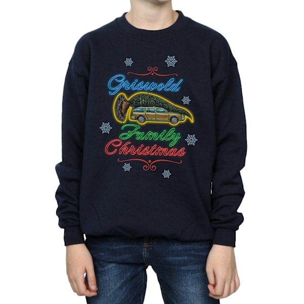 National Lampoon's Christmas Vacation Boys Griswold Family Chri Navy Blue 12-13 Years