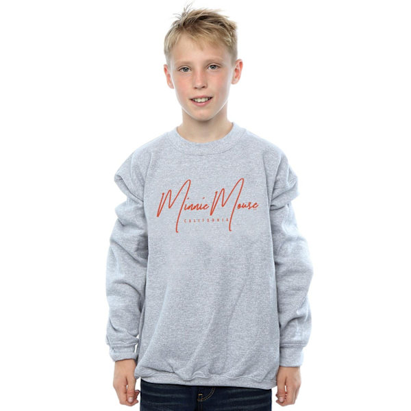 Disney Boys Mickey Mouse California Sweatshirt 7-8 år Sport Sports Grey 7-8 Years