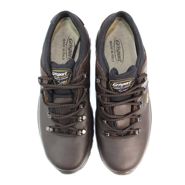 Grisport Mens Dartmoor Waxy Läder Walking Shoes 12 UK Brown Brown 12 UK