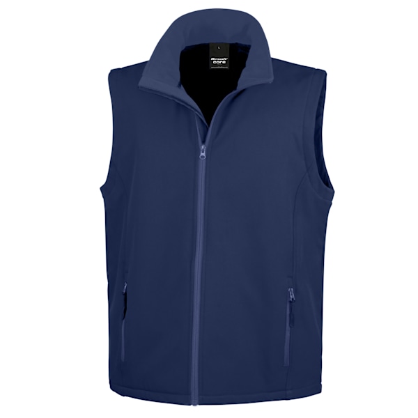 Result Core Printable Soft Shell Bodywarmer M Marinblå Navy M