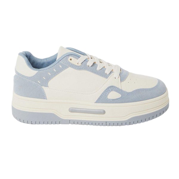 Faith Dam/Kvinnor Harley Tvåfärgade Sneakers 5 UK Blå Blue 5 UK