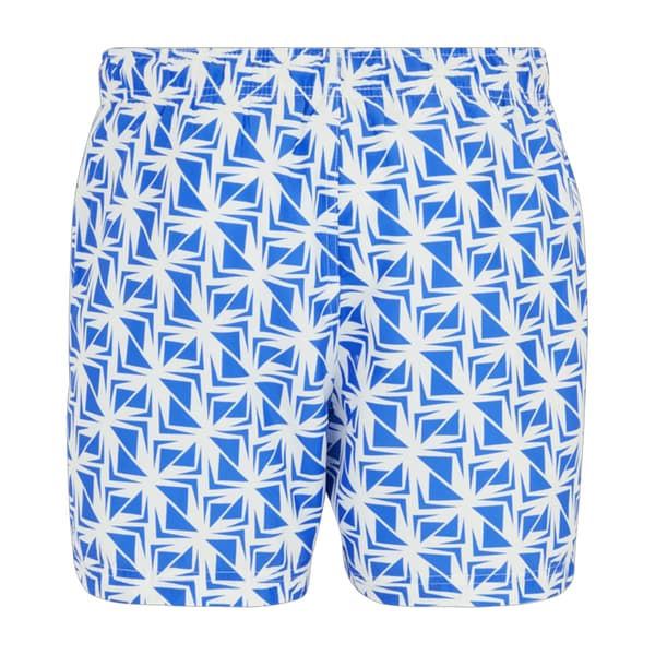 Regatta Herr Loras Geometriska Badshorts XL Vit/Sonic Blå White/Sonic Blue XL