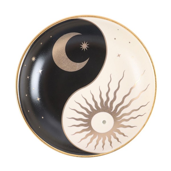 Something Different Yin Yang Rökelsepinnehållare En Storlek Beige Beige/Black One Size
