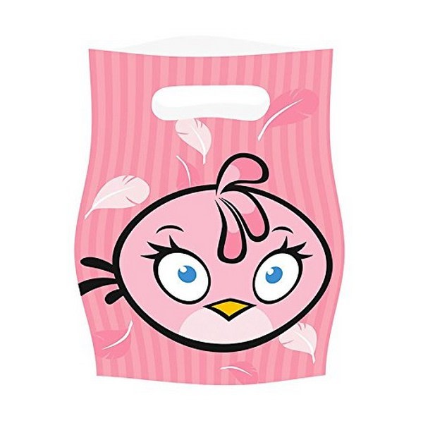 Angry Birds Stella Festväskor (Pack med 6) One Size Rosa Pink One Size