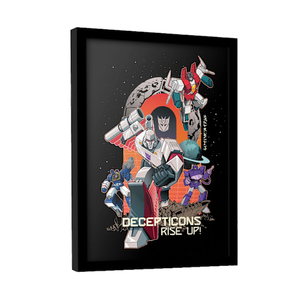 Transformers Decepticons Rise Up Inramad Poster 40cm x 30cm Mult Multicoloured 40cm x 30cm