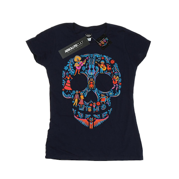 Coco Dam/Damer Skalle Bomull T-shirt M Marinblå Navy Blue M