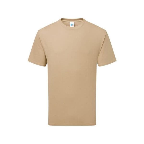 Russell Herr Klassisk Tungvikts T-shirt S Tan Tan S