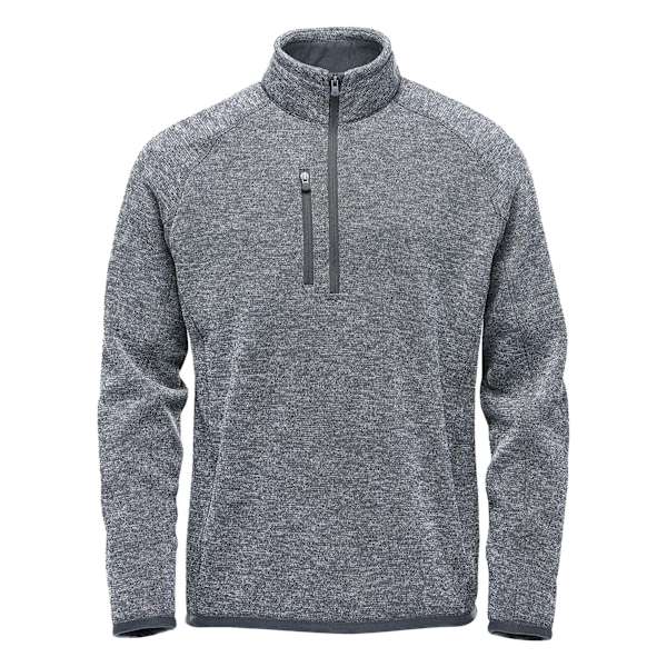 Stormtech Herr Avalante Heather Quarter Zip Fleece Top 4XL Gran Granite 4XL
